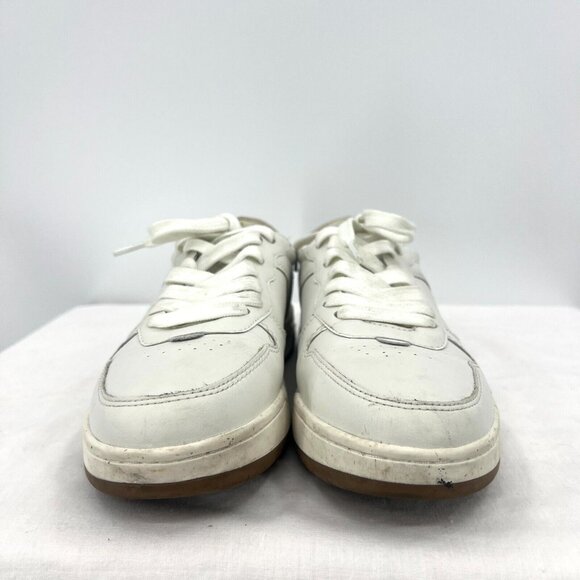 Madewell White Coated Leather Sneakers Women's Size 8.5 - Picture 5 of 10